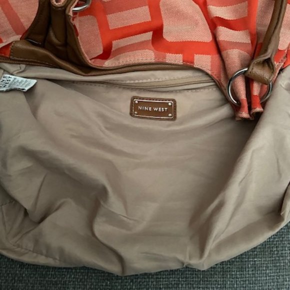 Nine West Orange/Brown Shoulder Purse/Bag - Picture 6 of 10